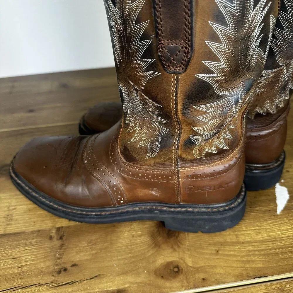 Ariat Sierra Men’s 7D  Pull-On Work Cowboy Boots